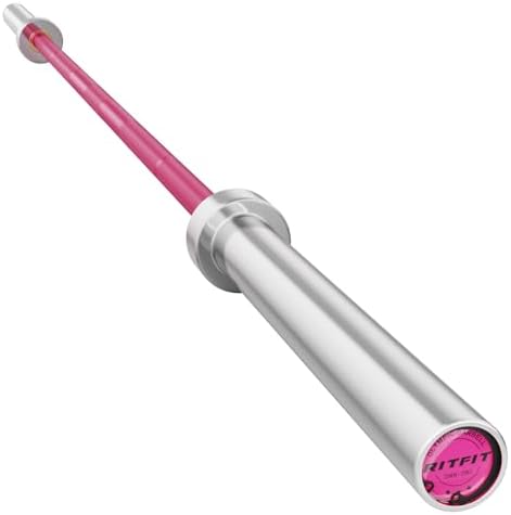 RitFit 7FT Olympic Barbell for Strength and Weightlifting Training - 2 Inch Olympic Bar for Squat, Deadlift, Bench Press