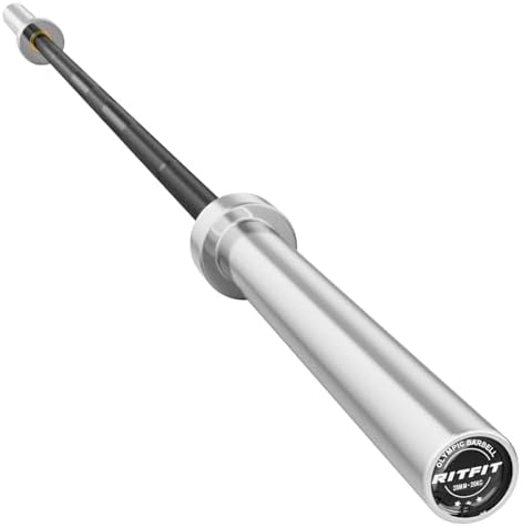 RitFit 7FT Olympic Barbell for Strength and Weightlifting Training - 2 Inch Olympic Bar for Squat, Deadlift, Bench Press
