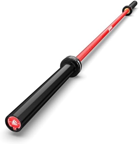 LIONSCOOL Olympic Barbell 7FT for Weightlifting and Powerlifting - 1500lbs Capacity - Strength Training for Squats, Dead
