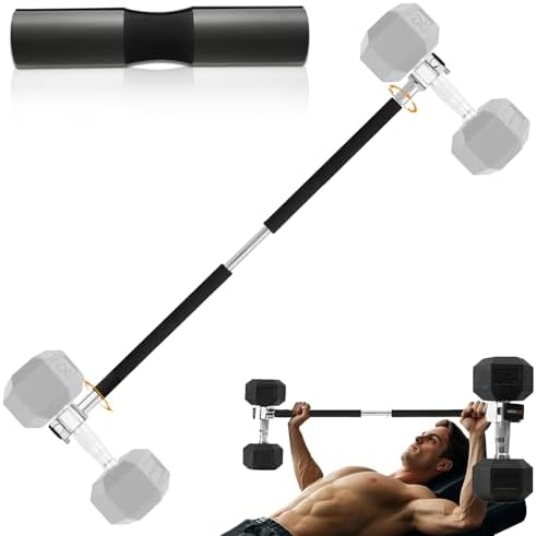 Adjustable Dumbbell Barbell Converter Set for Home Gym and BowFlex Compatibility | All-Steel Adjustable Dumbbell Conver