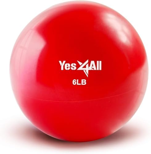 Yes4All Weighted Toning Balls for Exercise and Pilates | Yes4All Soft Medicine Balls for Balance and Flexibility Traini