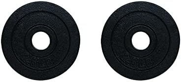 For Dumbbell and Barbell Lovers - Cast Iron Weight Plate Set (1.25lb, |5lb, 5lb, 10lb) Ideal for Strength Training and