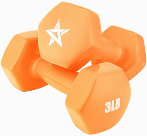 Yes4All Vinyl Hexagon Dumbbells - 2-in-1 Adjustable Set (2-15 lbs) for Home Gym Strength Training