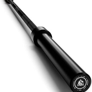 LIONSCOOL Olympic Barbell 7FT for Weightlifting and Powerlifting - 1500lbs Capacity - Strength Training for Squats, Dead