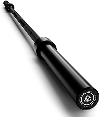 LIONSCOOL Olympic Barbell 7FT for Weightlifting and Powerlifting - 1500lbs Capacity - Strength Training for Squats, Dead