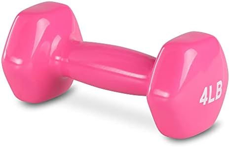 Amazon Basics Vinyl Coated Dumbbell Hand Weights for Home Gym Fitness Lovers | Amazon Basics Vinyl Coated Dumbbell Hand