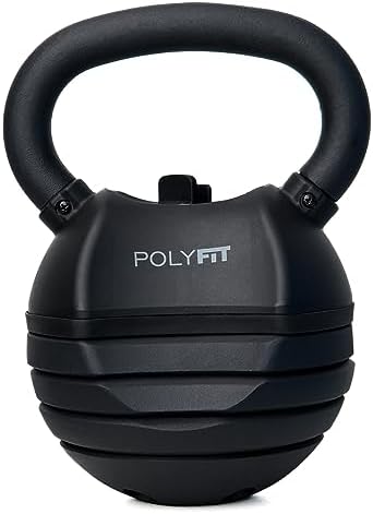 Polyfit Adjustable Kettlebell Set | Perfect for Home Gym Fitness Lovers | Versatile Weight Training Equipment | Polyfit