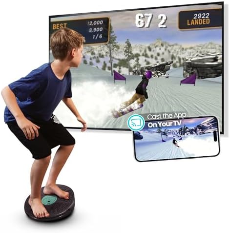 GoBalance Board - Smart Bluetooth Sensor Balance Board for Teens and Adults - 12 Free Games, Home Gym Workout, Fun Balan
