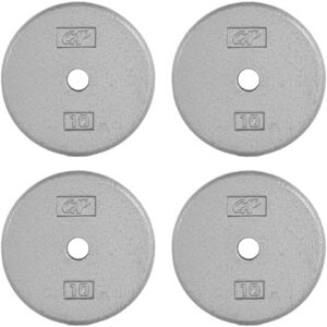CAP Barbell Standard 1-Inch Cast Iron Weight Plates for Home Gym Lovers - Fitness Enthusiasts | Multi-Purpose Usage | D