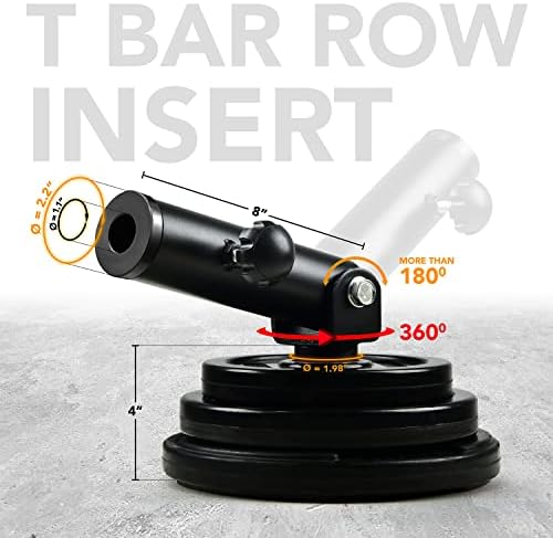 Yes4All T-Bar Row Plate Post Insert Landmine Attachment - Fitness Equipment for Home Gyms & CrossFit Boxes - Full 360° S