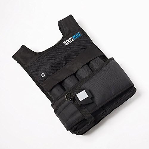 RUNmax Adjustable Weighted Vest for Men and Women 150LBS Max Weight with Shoulder Pads 20LBS Start_weight 150LBS max_wei