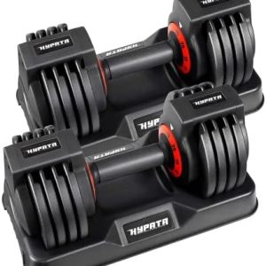 Adjustable 25/55 lbs Dumbbell Set for Home Workout, Suitable for Men and Women, Pair Dumbbells with Adjustable Weights