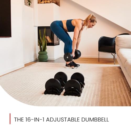NUOBELL Adjustable Dumbbells 5-80 lbs: Versatile & Space-Saving, Perfect for Home Gym Enthusiasts & Workouts