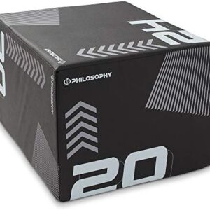 Philosophy Gym 3 in 1 Soft Foam Plyometric Box for Training Enthusiasts at Home