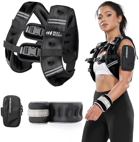 Weighted Vest for Women 20 lb Weight Vest with Ironsand for Walking Strength Training Running Workout