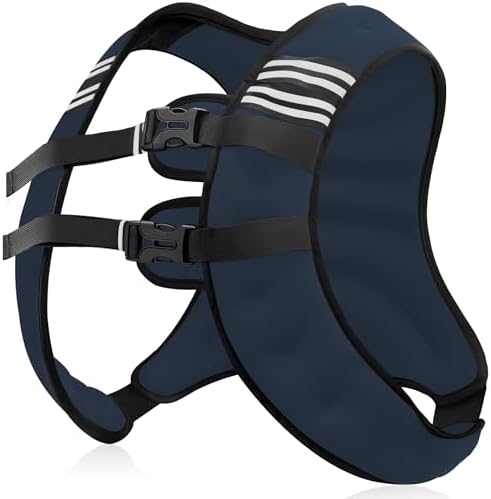 Weighted Vest for Men and Women - 10/15/20lbs - Reflective Stripe - Workout Equipment for Strength Training, Running, Wa
