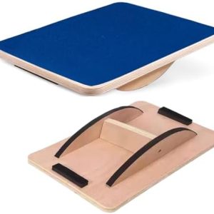 Balance Board Professional for Adults Anti-Slip 350LBS for Physical Therapy Standing Desk Core Strength Wooden Balance B