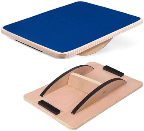 Balance Board Professional for Adults Anti-Slip 350LBS for Physical Therapy Standing Desk Core Strength Wooden Balance B