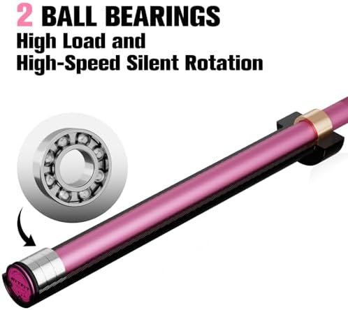 RitFit 7FT Olympic Barbell for Strength and Weightlifting Training - 2 Inch Olympic Bar for Squat, Deadlift, Bench Press