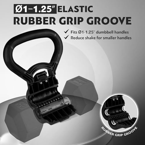 Yes4All Kettlebells Grip, Dumbbell Grip Handle, Kettlebell for Home Gym, Convert Dumbbells into Kettlebells for Home Wor