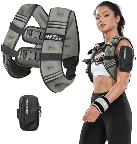 Weighted Vest for Women 20 lb Weight Vest with Ironsand for Walking Strength Training Running Workout