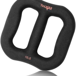 Yes4All 3-in-1 Multifunctional Neoprene Dumbbell, Ergonomic Curve, Black Yes4All Multi-Usage Dumbbell with Solid Core,