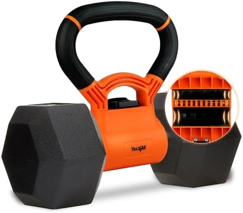 Yes4All Kettlebells Grip, Dumbbell Grip Handle, Kettlebell for Home Gym, Convert Dumbbells into Kettlebells for Home Wor