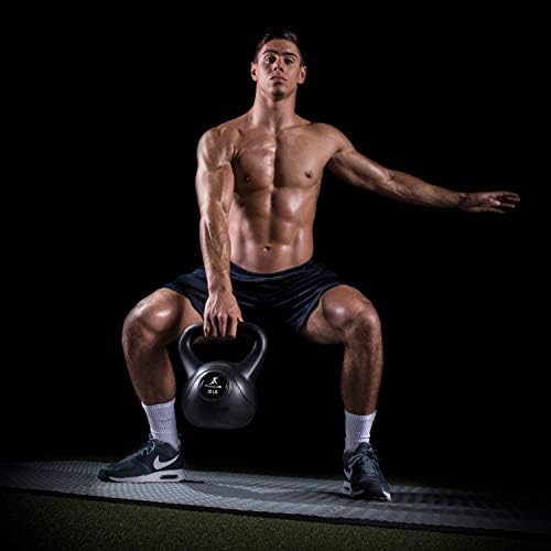 ProsourceFit Vinyl Plastic Kettlebell for Home Gym Workout Fitness Lovers from 10, 15, 20, 25, 30 and 35 lbs Prosource