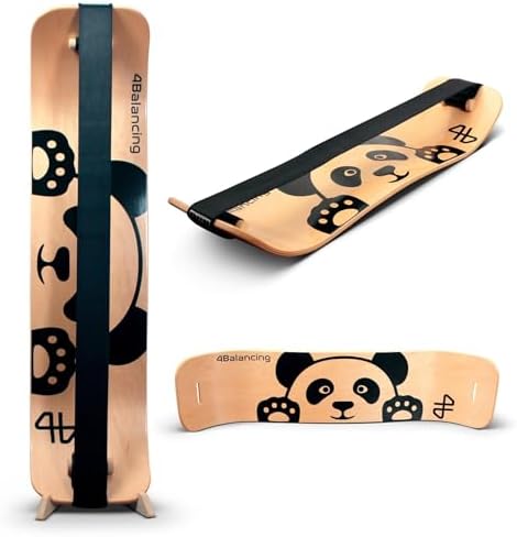 Balance Board for Kids - Wooden Wobble Board - Coordination Training - Perfect for Skateboard, Snowboard, Football, Socc