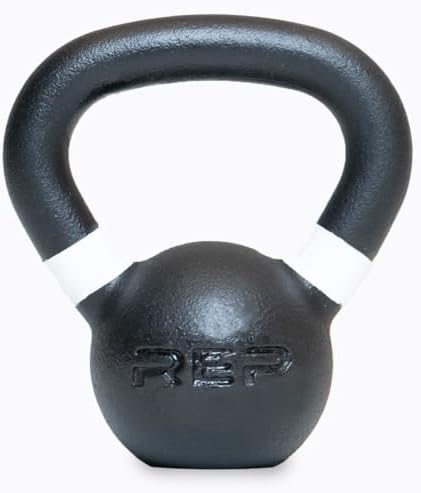 REP Fitness Adjustable Single Kettlebells, Cast Iron, Strength Training for Men and Women, Home Gym Equipment, 5lb to 50