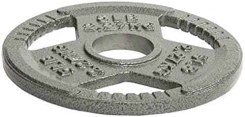 Fitvids Olympic Cast Iron Weight Plates 2-Inch Thickness for Strength Training & Weightlifting, Ideal for Home Gym, Mult