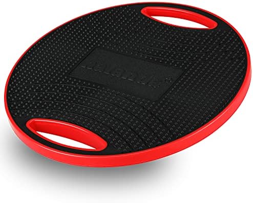 NalandaN Balance Board for Core Training Black NalandaN Wobble Board for Balance Exercises Black NalandaN Non-Skid T