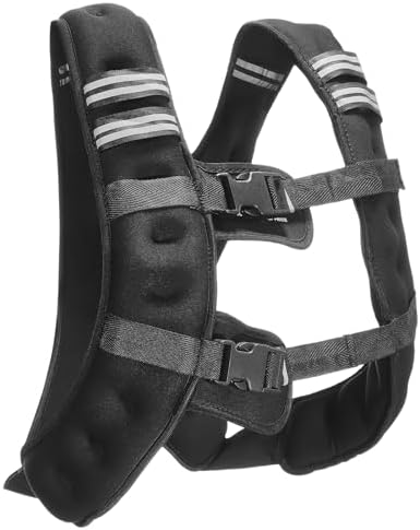 VEVOR Weighted Vest for Strength Training and Weight Loss, Reflective Stripe, Adjustable Buckle, 12/16/20/30 lbs