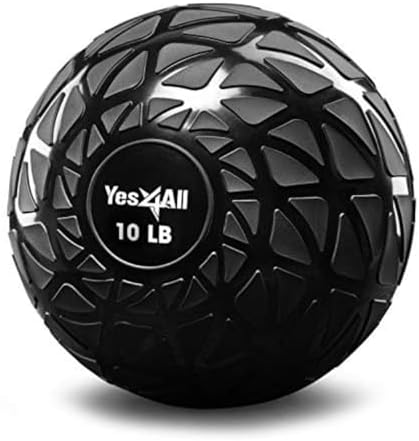 Yes4All Slam Balls, Durable PVC Sand Filled, Core Strengthening Workout Ball for Fitness Enthusiasts at Home Gym