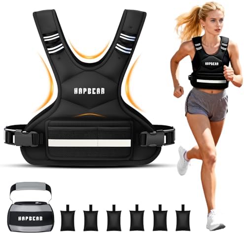 HAPBEAR Adjustable Weighted Vest for Men and Women HAPBEAR Adjustable Weighted Vest for Workout and Strength Training HA