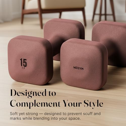 SafeGrip Square Dumbbells Anti Slip Handles for Home Workouts | WeGym SafeGrip Square Dumbbells Stable Design Prevents