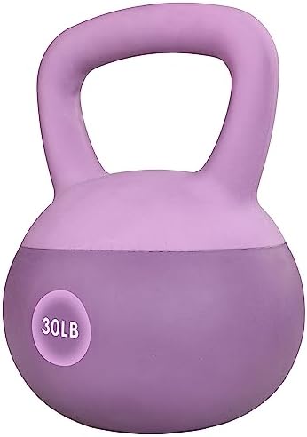 Fitvids Soft Kettlebells - Sea and Iron Sand Filled Weights - Color Coded Soft Vinyl Kettlebells - Multiple Sizes Fitv