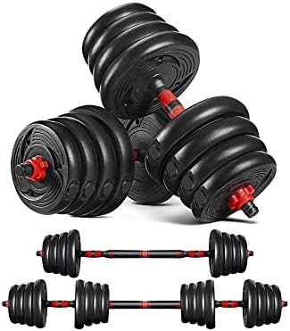 Adjustable Dumbbells Set for Home Gym Work Out Training | Free Weight with Connecting Rod Ideal for Fitness Enthusiasts