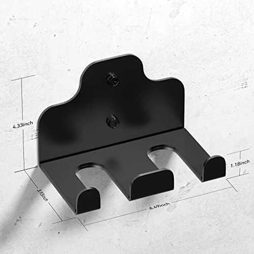 Olympic Barbell Hanger, Garage Gym Bar Wall Rack, Space Saving Home Gym Accessory