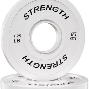 Olympic Rubber Bumper Weights for Home Gym Strength Training | 2 Inch Barbell Plate Set for Home Gym Strength Training