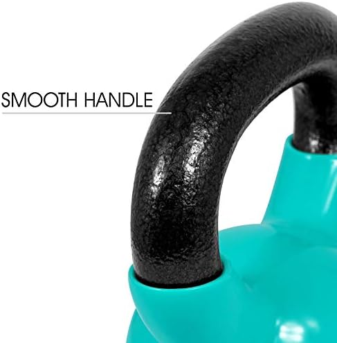 Yes4All Kettlebell, Stable Flat Bottom Kettlebell, Cast Iron Sets for Full Body Workout, Push Up, Grip Strength Training