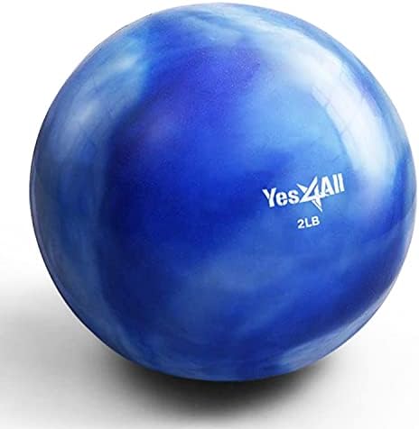 Yes4All Weighted Toning Balls for Exercise and Pilates | Yes4All Soft Medicine Balls for Balance and Flexibility Traini