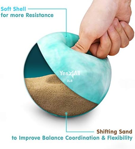 Yes4All Weighted Toning Balls for Exercise and Pilates | Yes4All Soft Medicine Balls for Balance and Flexibility Traini