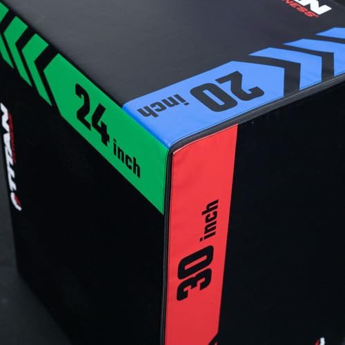 Titan Fitness Heavy Duty Pro-Duty HIIT Foam Plyometric Box for Home and Gym Use - Box Squats and Step-Ups, Suitable for