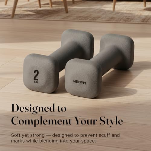 SafeGrip Square Dumbbells Anti Slip Handles for Home Workouts | WeGym SafeGrip Square Dumbbells Stable Design Prevents