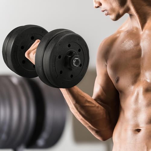 Yaheetech Adjustable Dumbbells Weight Set for Women & Men Home Gym Fitness Equipment