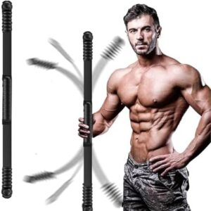 Elastic Fitness Bar for High Frequency Vibration TrainingHome Gym Arm Abdominal Strength Exercises Yoga Pilates Power Tw