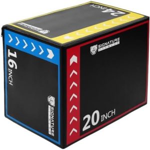 Fitvids Foam Plyo Box for Home Gym Training | 3-in-1 Box Jump Platform | Fitness Workout Exercise | Multiple Colors