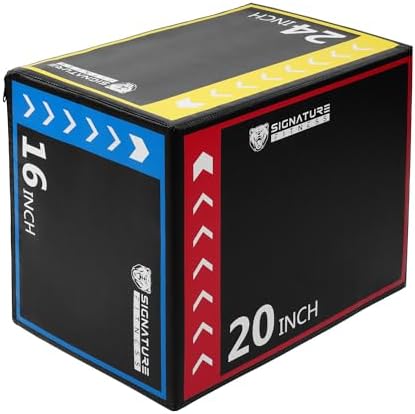 Fitvids Foam Plyo Box for Home Gym Training | 3-in-1 Box Jump Platform | Fitness Workout Exercise | Multiple Colors