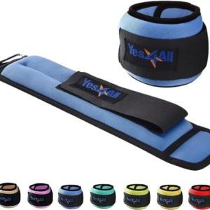 Yes4All Adjustable Wrist & Ankle Weights - Weighted Bands for Fitness Workout, Walking, Jogging and Pilates for Women, M